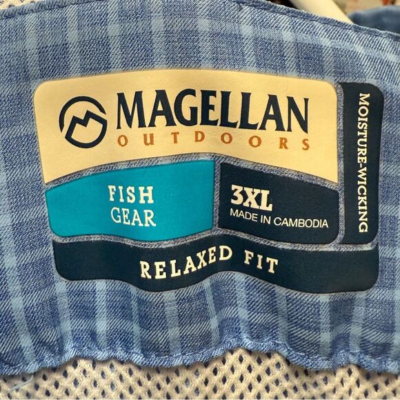 Magellan Outdoors Laguna Madre Solid Short Sleeve Fish Gear Vented Shirt 3XL - Picture 6 of 8